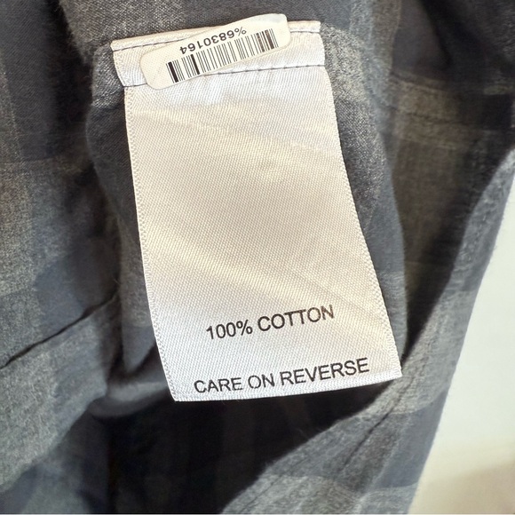 BILLY REID Tuscumbia Gray Plaid Button Down Shirt Men’s L Large - Picture 6 of 8